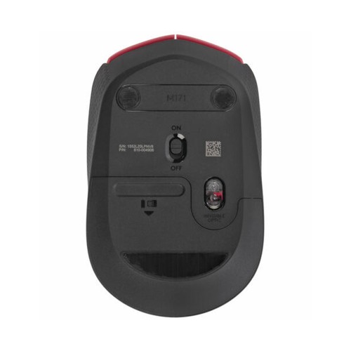 Logitech M171 Wireless Mouse red, беспроводная мышь