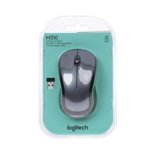 Logitech M310 Wireless Mouse Peacock silver, беспроводная мышь