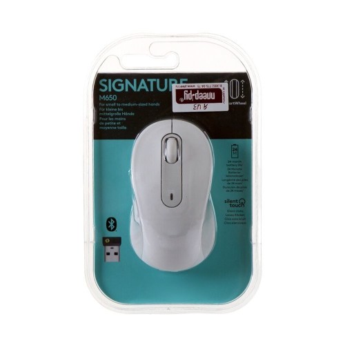 Logitech M650 Signature Bluetooth Mouse Off-white, беспроводная мышь