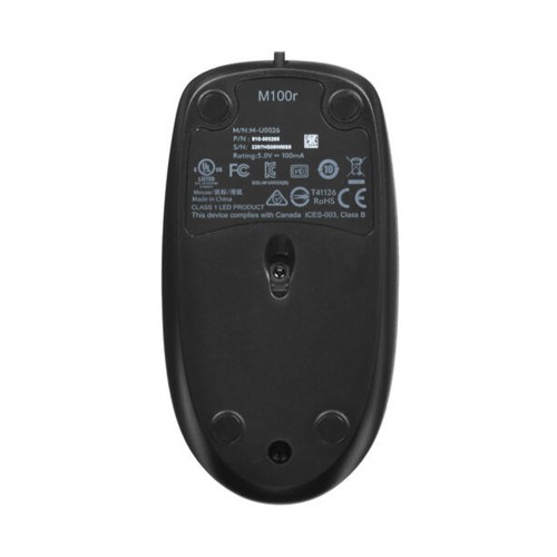 Logitech Mouse M100 black, проводная мышь