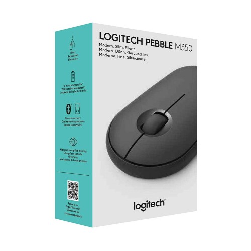 Logitech Pebble M350 Bluetooth Mouse graphite, беспроводная мышь