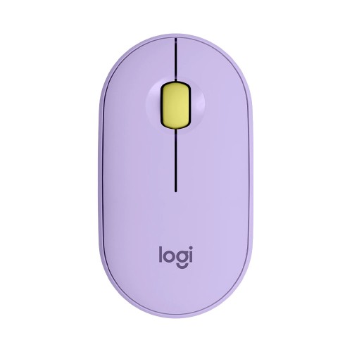 Logitech Pebble M350 Bluetooth Mouse Lavender lemonade, беспроводная мышь