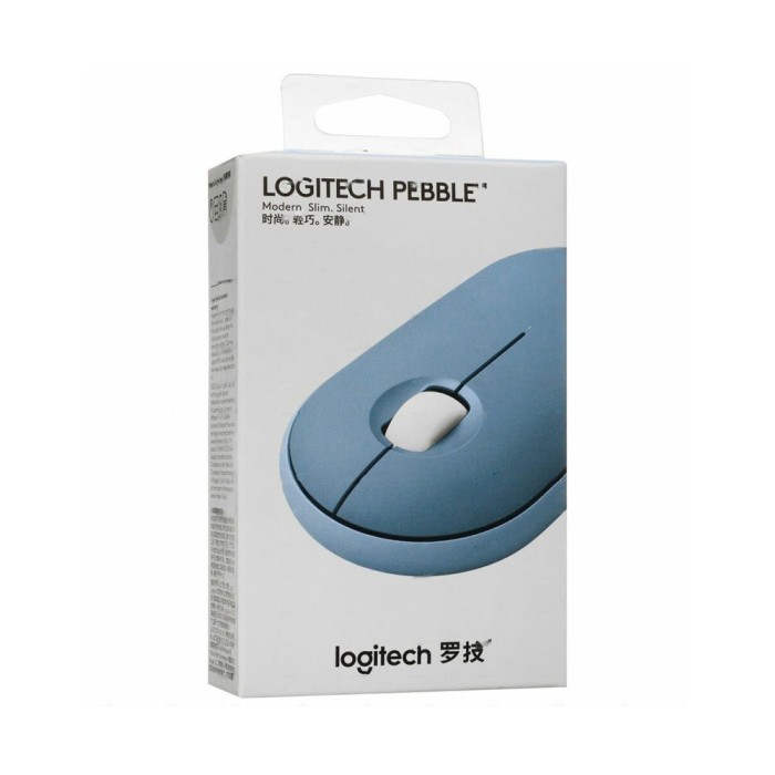 Logitech Pebble M350 Bluetooth Mouse blueberry, беспроводная мышь