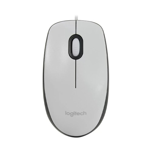 Logitech M100 Corded Mouse white, проводная мышь