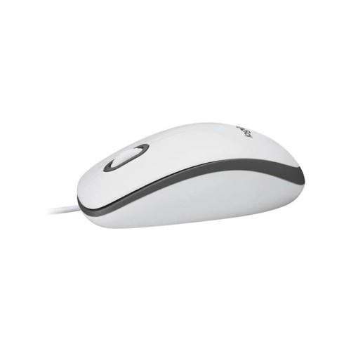 Logitech M100 Corded Mouse white, проводная мышь