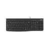 Logitech K120 Corded Keyboard Rus black, клавиатура проводная
