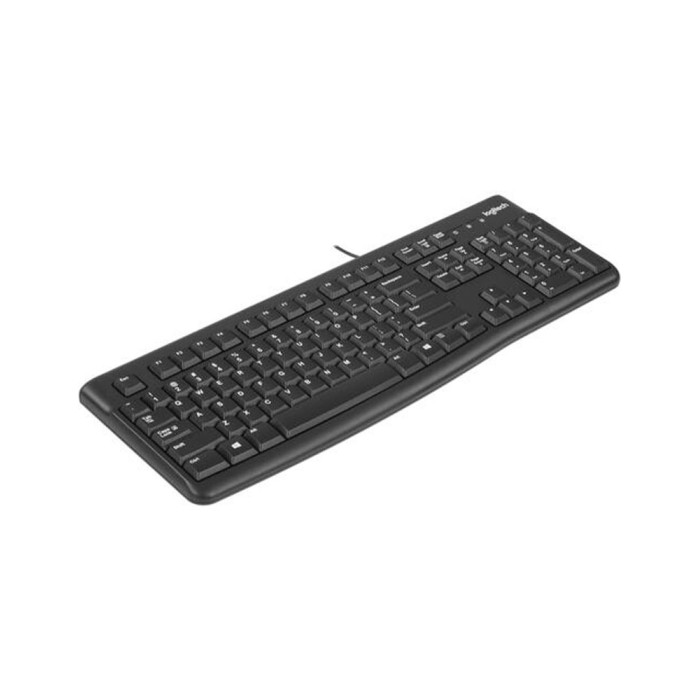 Logitech K120 Corded Keyboard Rus black, клавиатура проводная