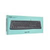 Logitech K120 Corded Keyboard Rus black, клавиатура проводная