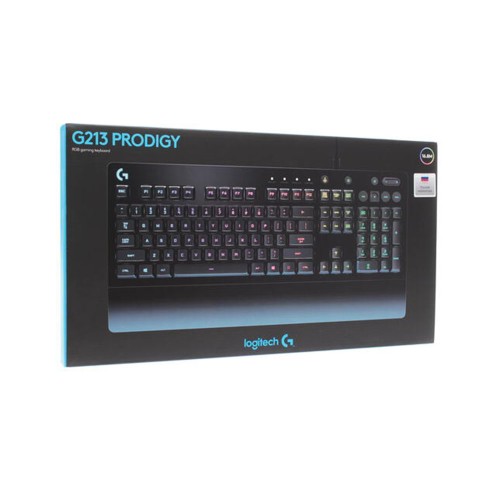 Logitech G213 Prodigy Corded RGB Gaming Keyboard Rus black, клавиатура проводная