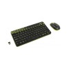 Logitech MK240 Nano Wireless Combo Rus Black/Chartreuse Yellow, комплект