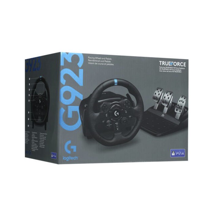 Logitech G923 Trueforce Sim Racing Wheel and Pedals, игровой руль