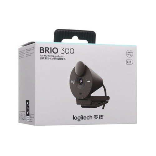 Logitech Brio 300 Full HD webcam graphite, веб-камера