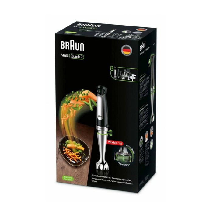 Braun MQ7087X, погружной блендер