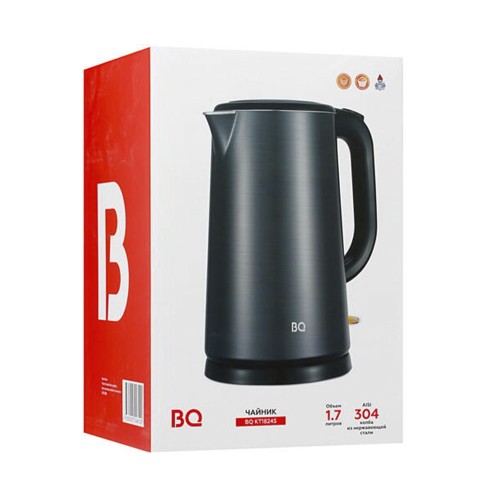 BQ KT1824S black-graphite, электрический чайник