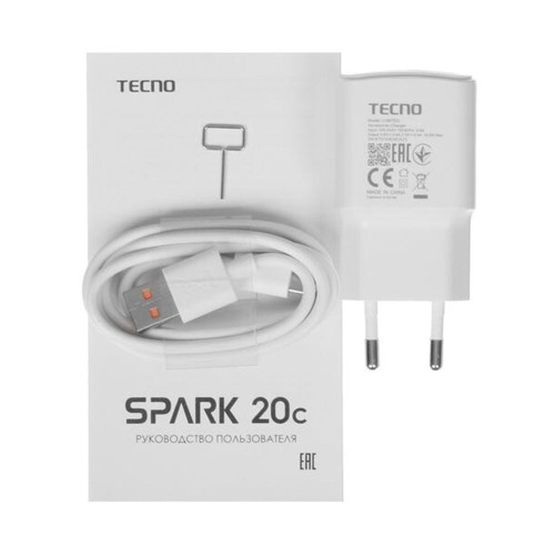 Tecno Spark 20C (8/128 GB) Mistery White, смартфон