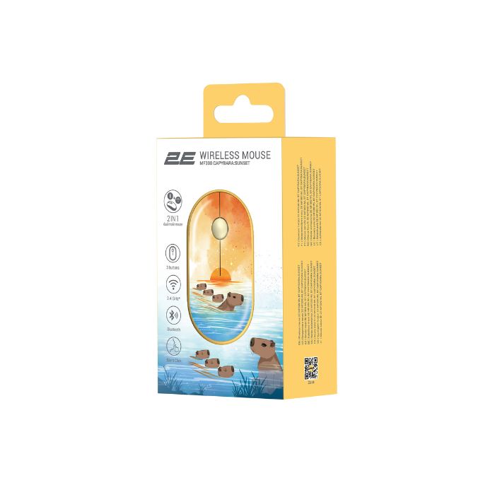 2E MF300 Silent WL BT CAPYBARA:SUNSET, мышь