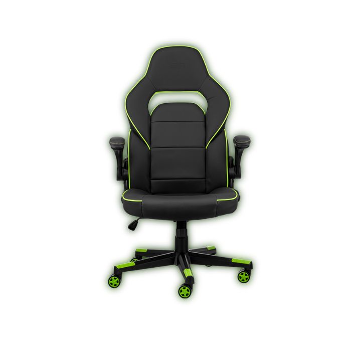 2E GAMING HEBI Black/Green, игровое кресло