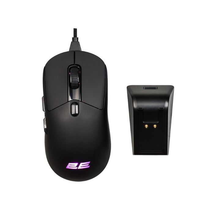 2E Gaming MG360 WL, RGB WL/BT/USB-A Black, мышь игровая