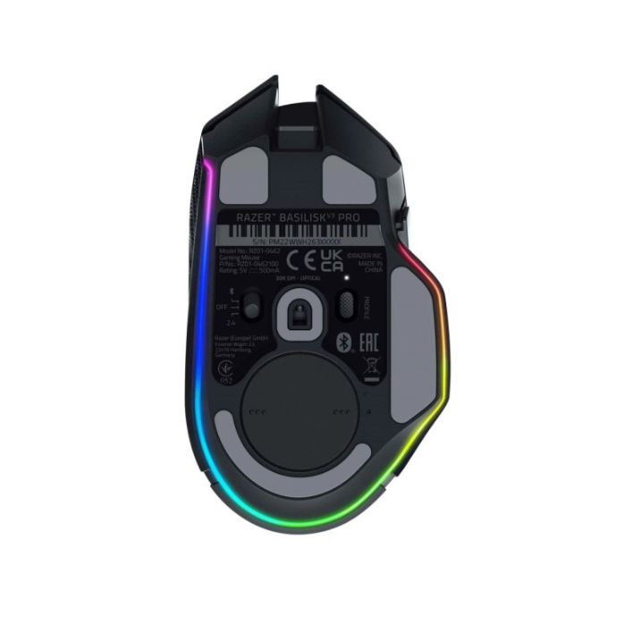 Razer Mouse Basilisk V3 Pro, RGB, USB-A/WL/BT, black, проводная мышь