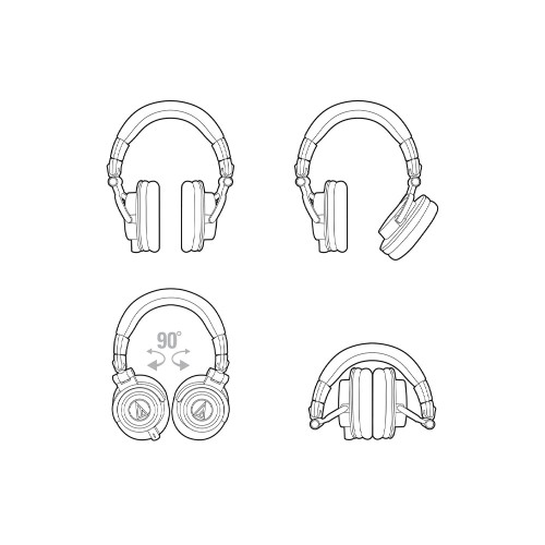 Audio-Technica ATH-M50X, проводные наушники