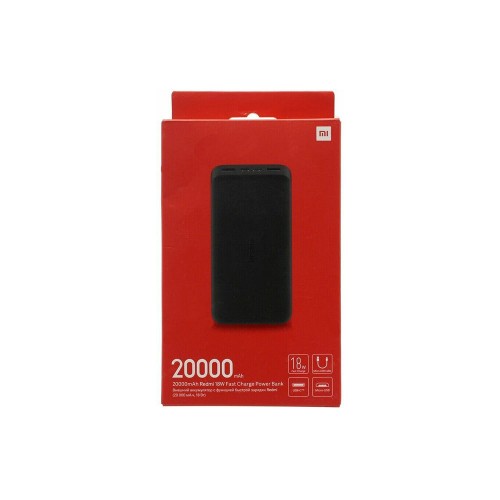 Redmi Power Bank 20000 mAh 18W Fast Charge Black, внешний аккумулятор