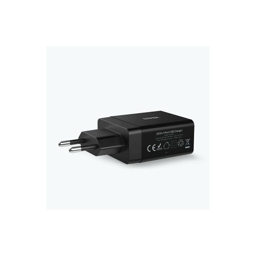 Anker 24W wall charger 2-Port EU Black зарядное устройство