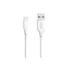 Anker PowerLine USB-A to Micro Usb 3ft White Usb кабель