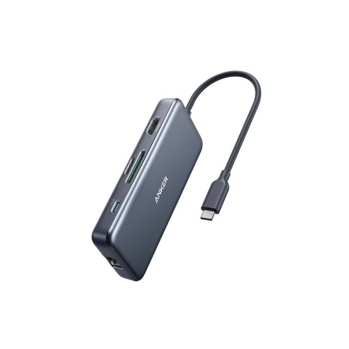 Anker PowerExpand+ 7-in-1 Usb-C PD Ethernet Hub Gray Usb-хаб