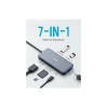 Anker PowerExpand+ 7-in-1 Usb-C PD Ethernet Hub Gray Usb-хаб
