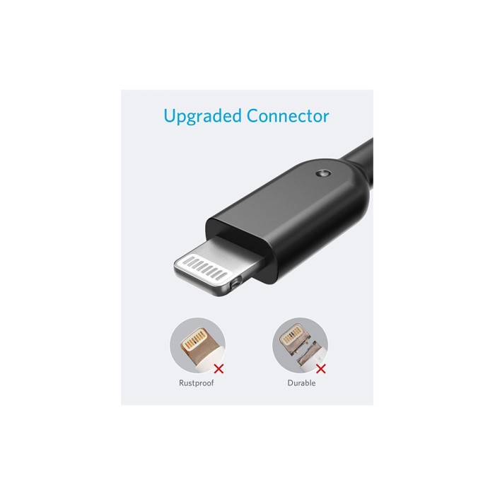 Anker PowerLine II with lightning connector 3ft C89 Black Usb кабель