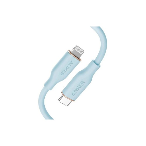 Anker PowerLine III Flow USB-C with lightning connector 3ft Blue Usb кабель