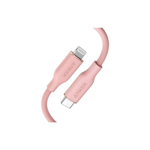 Anker PowerLine III Flow USB-C with lightning connector 3ft Pink Usb кабель