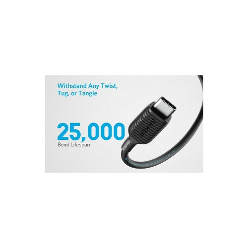 Anker PowerLine III USB-C to USB-C 2.0 3ft Black Usb кабель