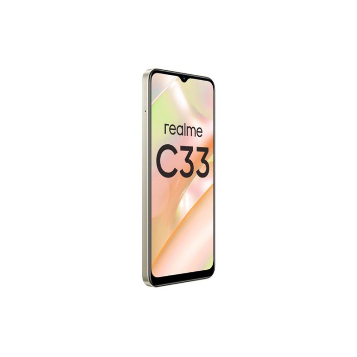 Realme C33 (4GB/64GB) Sandy Gold, смартфон