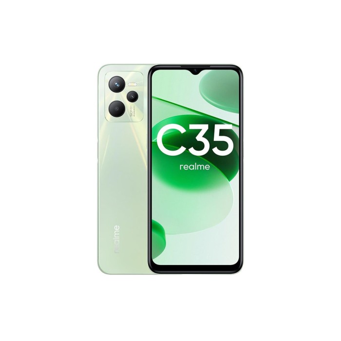 Realme C35 (4GB/128GB) Glowing Green, смартфон Realme C35 (4GB/128GB) Glowing Green, смартфон