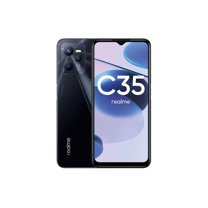 Realme C35 (4GB/128GB) Glowing Black, смартфон