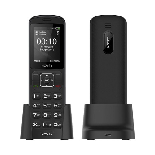 Novey D10 black, кнопочный телефон