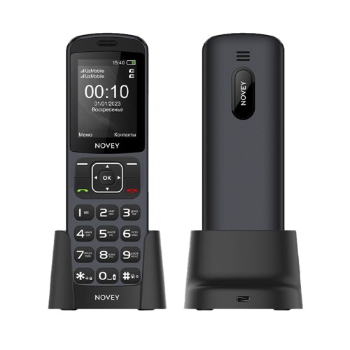 Novey D10 grey, кнопочный телефон