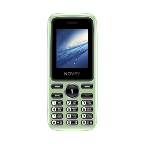 Novey M110 light green, кнопочный телефон