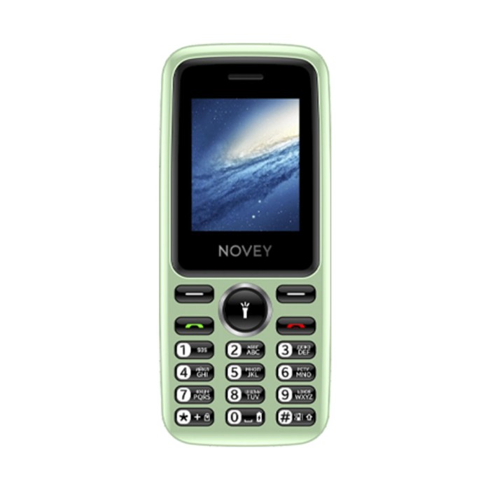 Novey M110 light green, кнопочный телефон