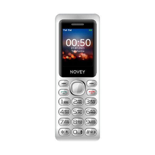 Novey M050 silver, кнопочный телефон