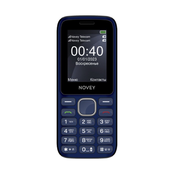 Novey P40i dark blue, кнопочный телефон