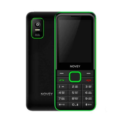 Novey P50 black green, кнопочный телефон