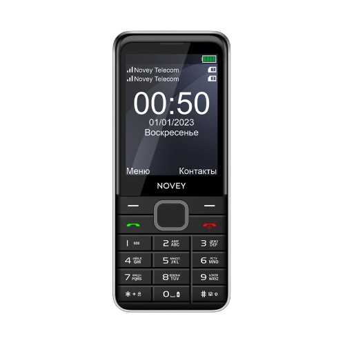 Novey P50 black grey, кнопочный телефон