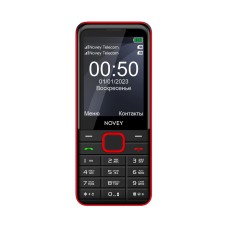 Novey P50 black red, кнопочный телефон
