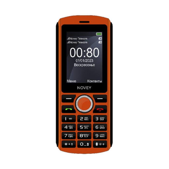 Novey P80 orange, кнопочный телефон