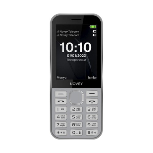 Novey S10 silver, кнопочный телефон