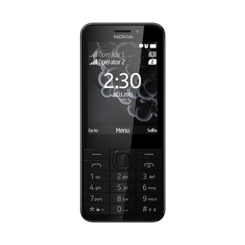 Nokia 230 Dark Silver, кнопочный телефон