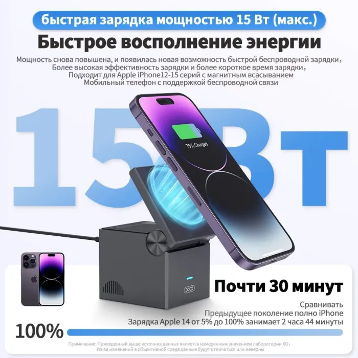 XO CX027 3-in-1 Cube, беспроводная зарядка