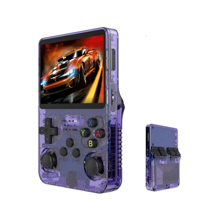 Data Frog R36S purple, портативная ретро консоль